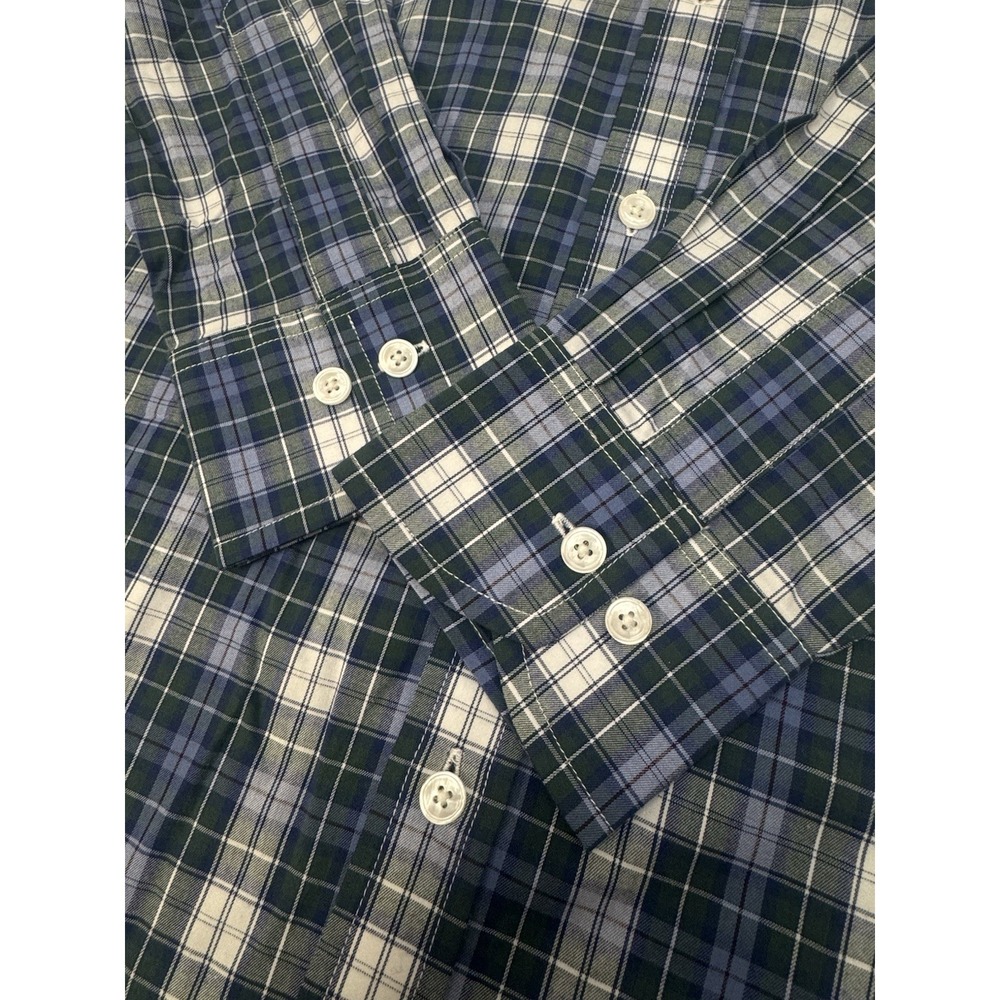 NWT Holderness & Bourne The Andrews Tailored Fit Button Down Shirt Blue MEDIUM - Picture 9 of 12
